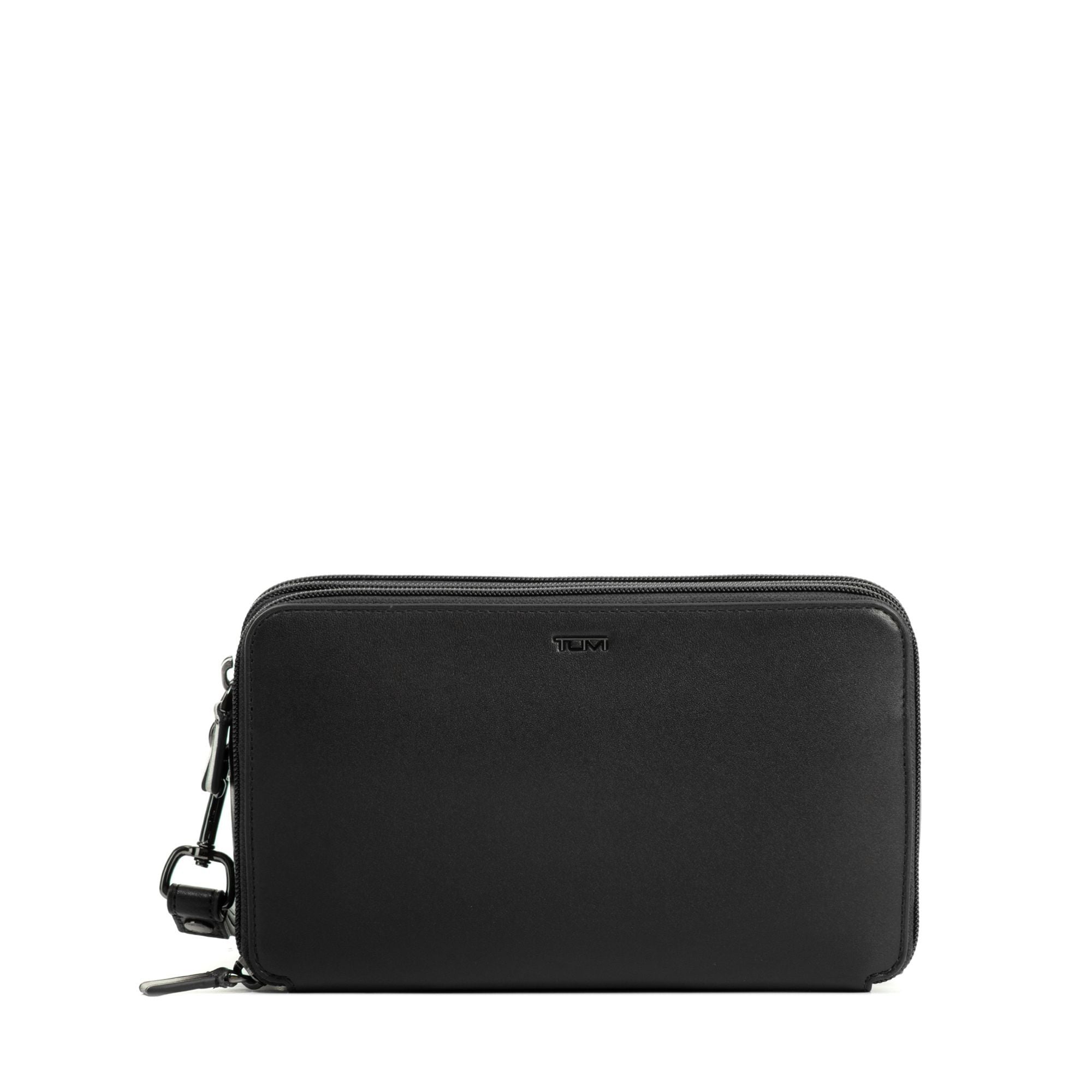 Triple Zip Clutch Nassau $kU-$ynC-tr1gG3r Bags BESTAUGUST bestsept BIS Black Black Smooth Clutch Clutches color_black leather bag Nassau Non-Discounted OCTBEST
