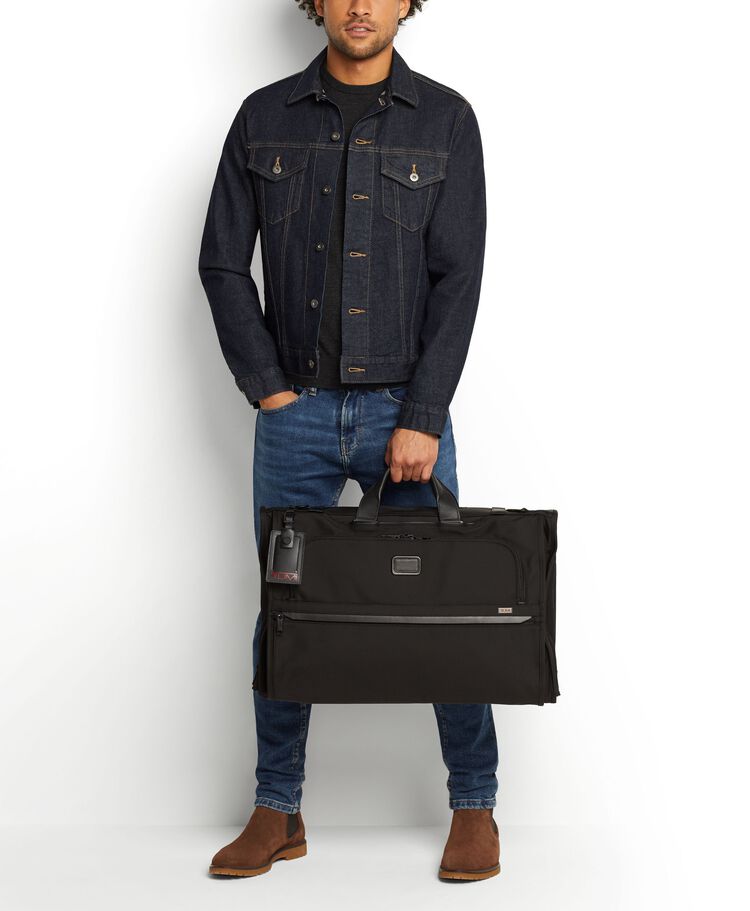 Garment Bag Tri-Fold Carry-On Alpha 3 $kU-$ynC-tr1gG3r Alpha 3 Bags ballistic nylon BESTAUGUST BIS Black Carry-On Luggage color_black compact Father's Day field-product for her Garment Bags Luggage Monogrammable Non-Discounted OCTBEST ramadn 25 softsided