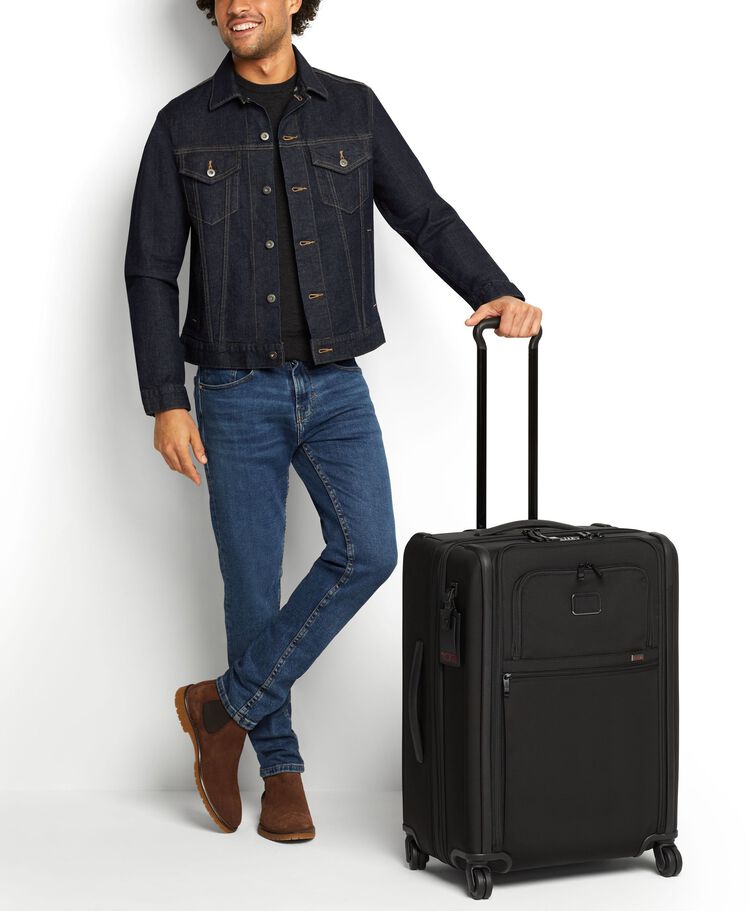 Short Trip Expandable 4 Wheeled Packing Case Alpha 3 $kU-$ynC-tr1gG3r Alpha 3 BIS Black Checked Luggage color_black expandable field-product for her Luggage Monogrammable Non-Discounted ramadn 25 short trip softsided