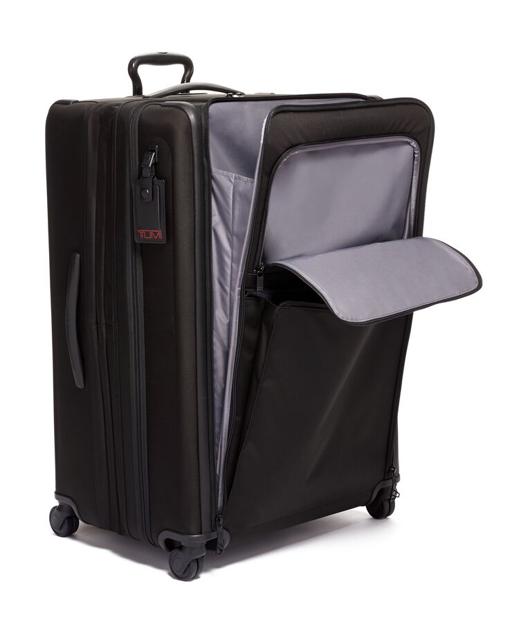 Extended Trip Expandable 4 Wheeled Packing Case Alpha 3 $kU-$ynC-tr1gG3r Alpha 3 best sellers BIS Black Checked Luggage color_black expandable extended field-product for him Luggage Monogrammable Non-Discounted softsided