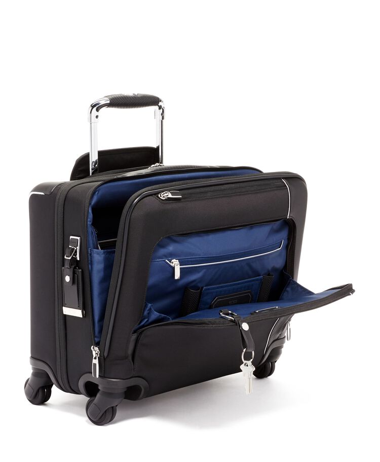 Compact 4 Wheeled Brief Arrivé $kU-$ynC-tr1gG3r Arrivé Back To School Bags bestsept BIS Black Briefcases color_black field-product for him Monogrammable Non-Discounted OCTBEST ramadn 25 Wheeled Briefcase
