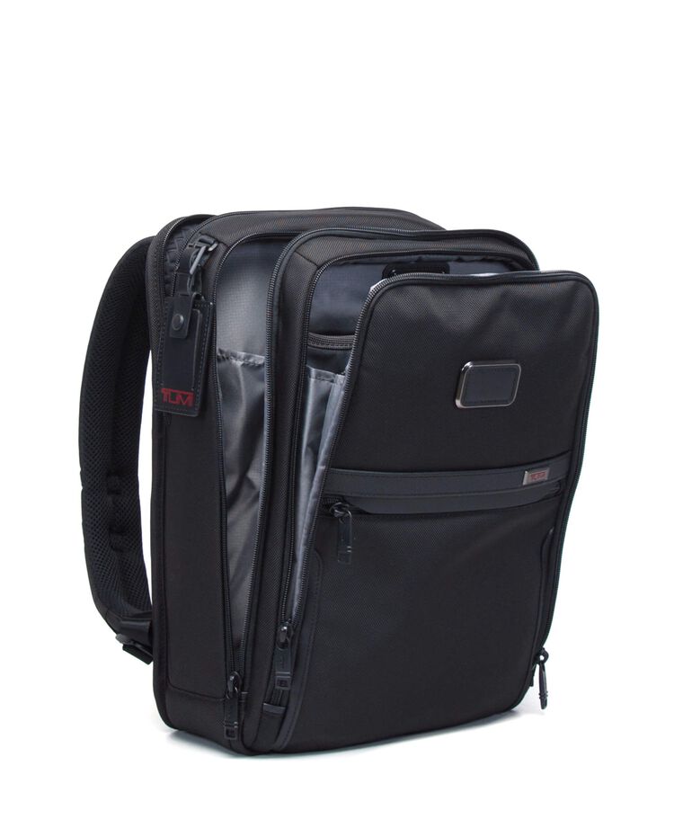 Slim Backpack Alpha 3 $kU-$ynC-tr1gG3r Alpha 3 Back To School Backpack Backpacks BIS Black color_black commuter gifts Father's Day field-product fits13backpack fits14backpack for him Graduation Gifts leather backpack Monogrammable Non-Discounted