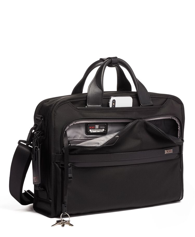 Slim Three Way Brief Alpha 3 $kU-$ynC-tr1gG3r 13inchbag 14inchbag 15inchbag Alpha 3 Back To School Bags ballistic nylon bag BESTAUGUST bestsept BIS Black Briefcases color_black commuter gifts field-product for her for him Monogrammable Non-Discounted OCTBEST