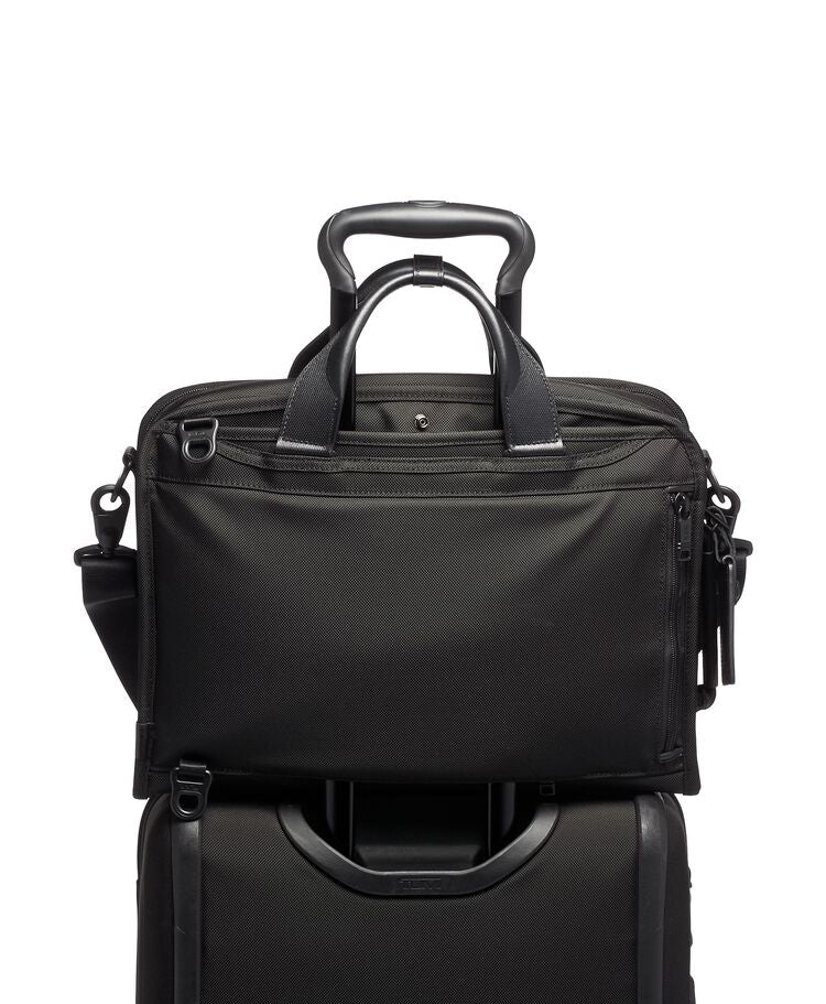 Slim Three Way Brief Alpha 3 $kU-$ynC-tr1gG3r 13inchbag 14inchbag 15inchbag Alpha 3 Back To School Bags ballistic nylon bag BESTAUGUST bestsept BIS Black Briefcases color_black commuter gifts field-product for her for him Monogrammable Non-Discounted OCTBEST