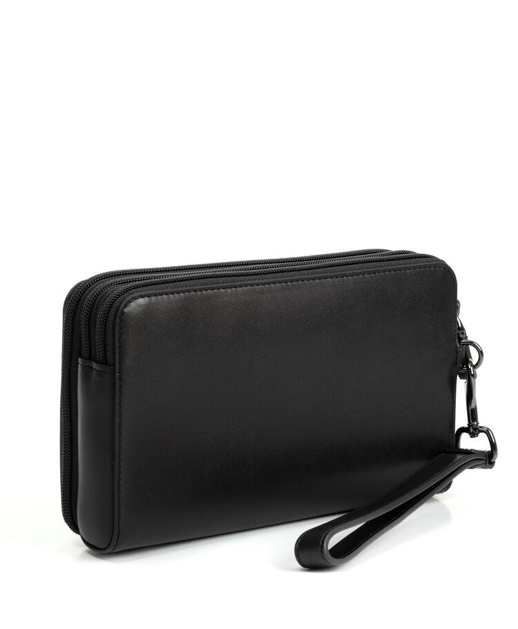 Triple Zip Clutch Nassau $kU-$ynC-tr1gG3r Bags BESTAUGUST bestsept BIS Black Black Smooth Clutch Clutches color_black leather bag Nassau Non-Discounted OCTBEST