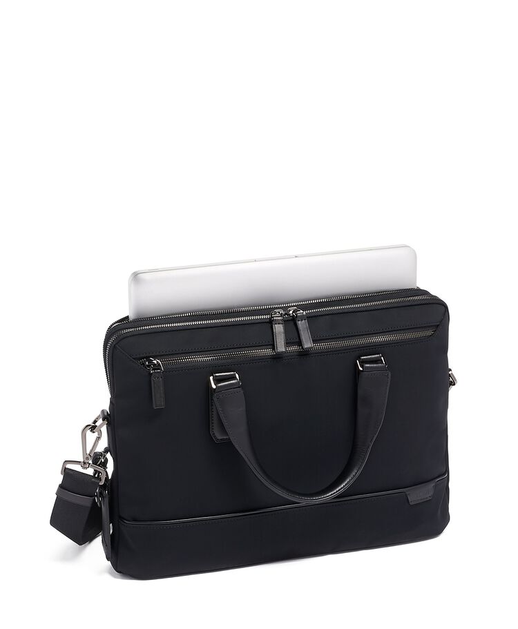 Sycamore Slim Brief Harrison $kU-$ynC-tr1gG3r 13inchbag 14inchbag Back To School Bags BESTAUGUST BIS Black Briefcases color_black commuter gifts field-product for her for him Harrison Monogrammable Non-Discounted nylon bag OCTBEST ramadn 25