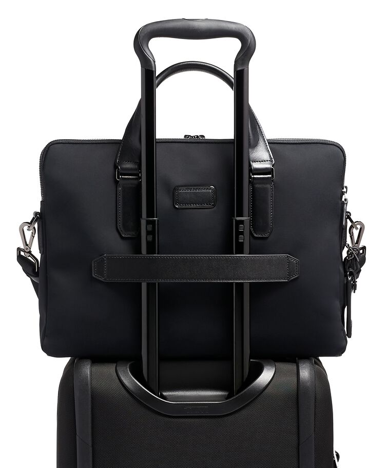 Sycamore Slim Brief Harrison $kU-$ynC-tr1gG3r 13inchbag 14inchbag Back To School Bags BESTAUGUST BIS Black Briefcases color_black commuter gifts field-product for her for him Harrison Monogrammable Non-Discounted nylon bag OCTBEST ramadn 25