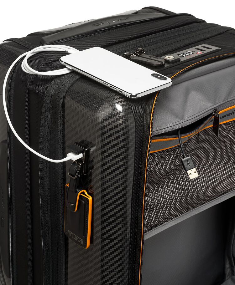 Aero International Expandable 4 Wheeled Carry-On TUMI I McLaren $kU-$ynC-tr1gG3r BestOCT BIS Black Carry-On Carry-On Luggage color_black expandable field-product gifting international Luggage Mclaren Monogrammable OCTBEST premium gifts ramadn 25 softsided