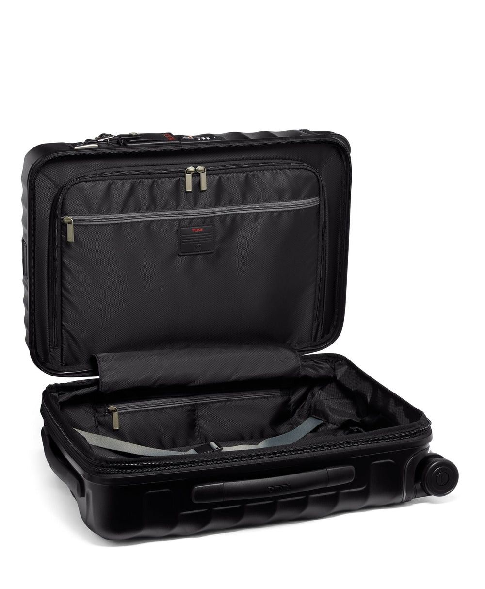 International Expandable 4 Wheeled Carry On 19 Degree $kU-$ynC-tr1gG3r 19 + 19 19 Degree BIS Carry-On Carry-On Luggage color_black expandable field-product hardsided international lightweight Luggage Monogrammable new collection luggage recycled polycarbonate S23