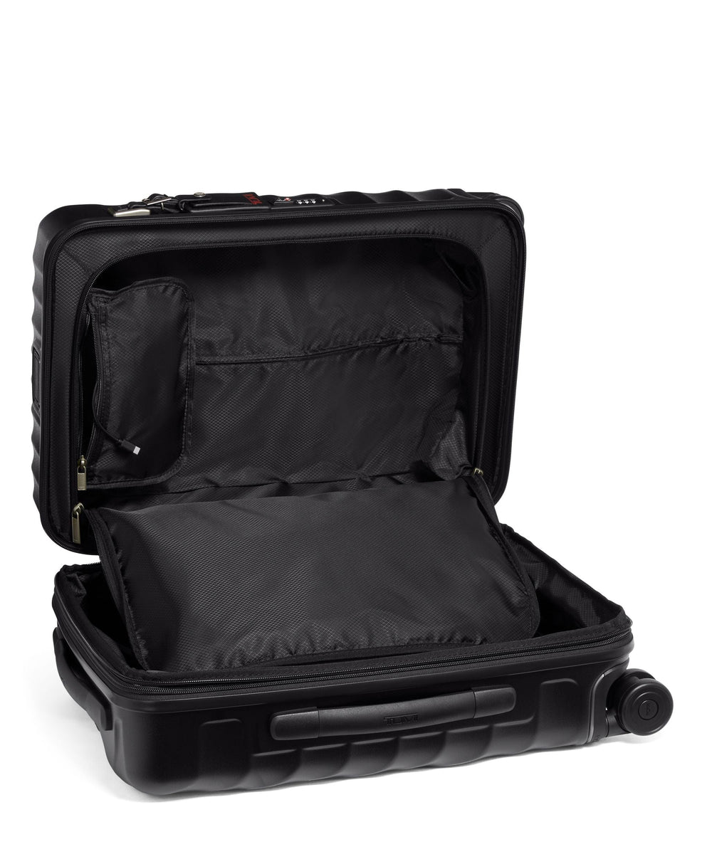 International Expandable 4 Wheeled Carry On 19 Degree $kU-$ynC-tr1gG3r 19 + 19 19 Degree BIS Carry-On Carry-On Luggage color_black expandable field-product hardsided international lightweight Luggage Monogrammable new collection luggage recycled polycarbonate S23