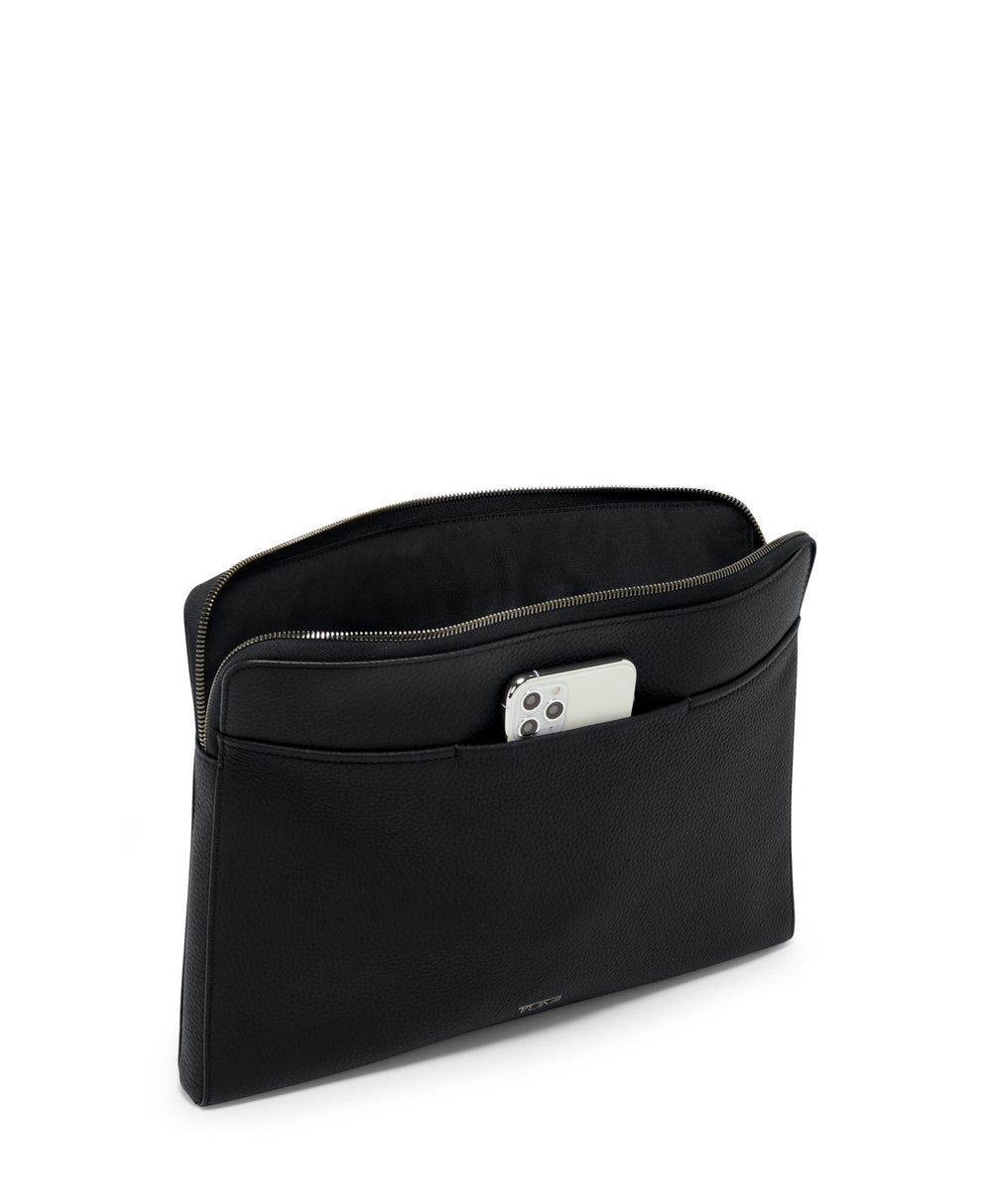 Milinia Laptop Sleeve Georgica $kU-$ynC-tr1gG3r 13inchbag 14inchbag Accessories BIS color_black for her fw23 georgica Laptop Covers leather bag New collection new collection accessories